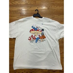 Smurfs Shirt Adult Size 3XL. White New With Tags.